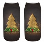Женские носки, принт &quot;Рождественская ель&quot;