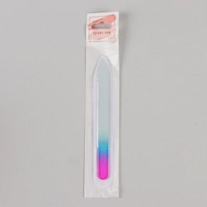 Пилка стеклянная для ногтей «Радуга», 14 см, цвет МИКС