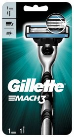 GILLETTE MACH3 Бритва с 1 сменной кассетой для бритья