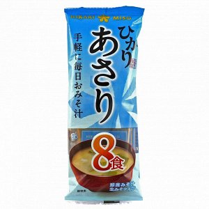 HIKARI MISO Мисо-суп со вкусом ракушек Асари, 8 порций, 128 гр (12)