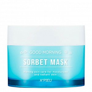 A'PIEU Увлажняющая утренняя несмываемая маска-сорбет для лица Good Morning Sorbet Mask, 105гр