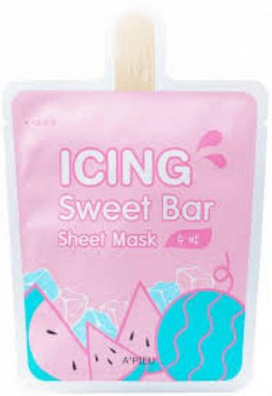 APieu Icing Sweet Bar Sheet Mask Watermelon Тканевая маска для лица с экстрактом арбуза, 21 гр