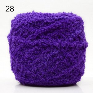 Пряжа для вязания махровая цвет фиолетовый №28