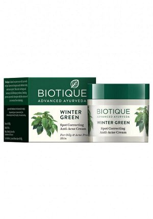 Bio Winter Green Spot Correcting Anti-acne Cream/ Биотик Био Грушанка Крем Против Акне