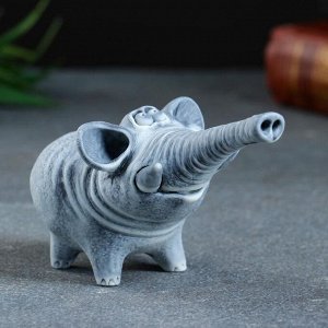 Сувенир "Слон трубит (авторский М. Бруй) 10х6см
