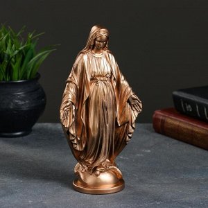 Статуэтка "Дева Мария" 23х12см, бронза / мраморная крошка