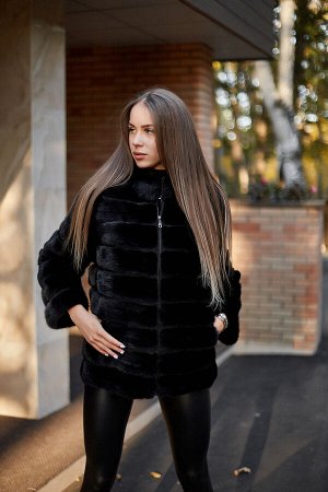 Жакет из норки цвет &quot;black&quot;