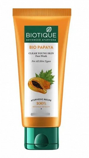 Bio Papaya Exfoliating Face Wash/Биотик Био папайя Отшелушивающий Гель Для Лица