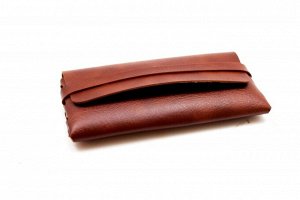 Клатч-кошелек коричневый