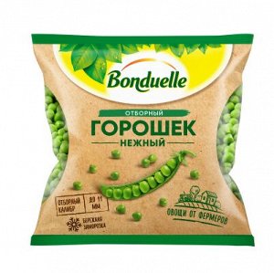 Горошек зеленый замороженный  400гр "Бондюэль"