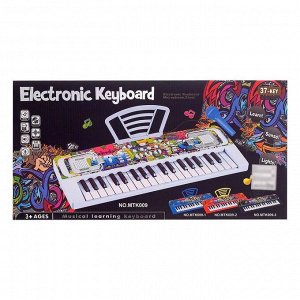 Синтезатор «Крутое граффити», 37 клавиш, с микрофоном, с пюпитром
