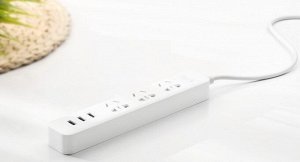 Удлинитель Xiaomi Mi Power Strip (3 розетки+3 USB)