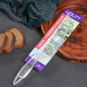 Нож пластиковый, для хлеба и масла, 30 см, микс