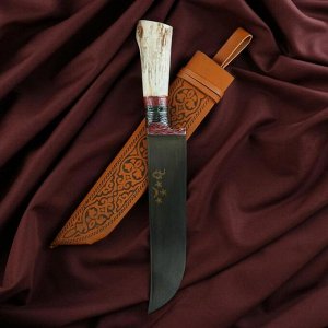 Нож Пчак Шархон - кость сухма (гарда гравировка) 15-17 см