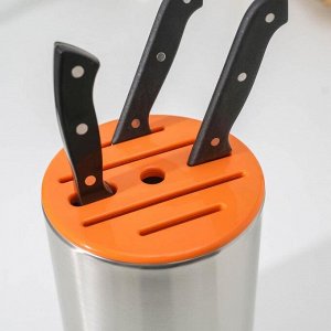 Подставка для кухонных ножей «Техно», 24x17 см, цвет МИКС