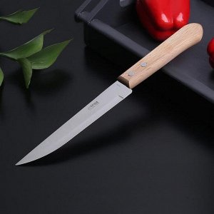 Нож кухонный «Универсал», поварской, лезвие 16,5 см, с деревянной ручкой 1573662
