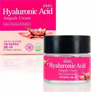 276844 "Ekel" Ampule Cream Hyaluronic Acid Крем для лица ампульный увлажняющий с гиалуроновой кислотой 70 мл. 1/100