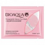 Патчи под глаза с пептидами BioAqua Hexapeptide Sakura Eye Mask