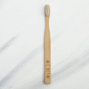Зубная щётка для взрослых, «С НГ», 2 х 21,4 х 2 см