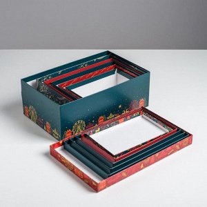 Набор подарочных коробок 6 в 1 «С новым годом», 20x12.5x7.5 - 32.5x20x12.5 см, Новый год