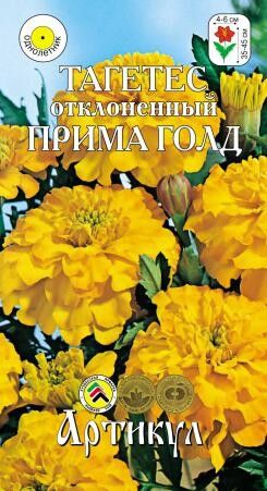 Цветы Бархатцы Прима Голд ЦВ/П (АРТИКУЛ) отклоненные 35-45см
