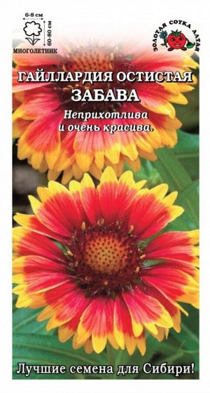 Цветы Гайлардия Забава остистая ЦВ/П (Сотка) многолетнее 60-80см