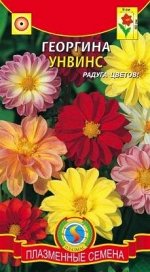 Цветы Георгина Унвинс Смесь ЦВ/П (ПЛАЗМА) однолетник 60см