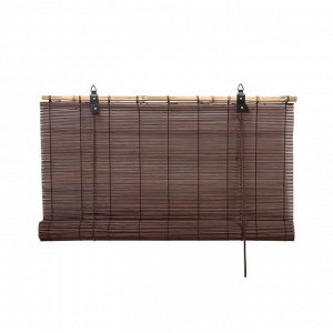 Бамбуковая рулонная штора, 160?160 см, цвет шоколадный