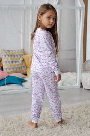 Пижама детская из футера Нежность микс