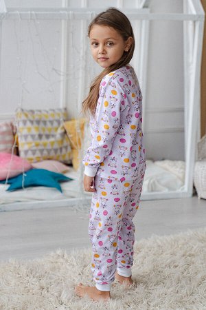 Пижама детская из футера Нежность микс