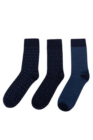 Комплект носков темно-синего цвета
