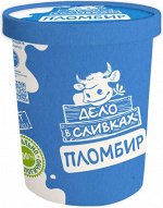 Ведро картонное &quot;ДВС&quot; пломбир ванильный 15% БЗМЖ 450гр