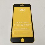 Защитное стекло Iphone 7+/8+ 9,5 D черное “Бриллиант” (ровный край,полная проклейка )