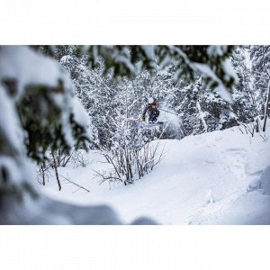 Брюки-комбинезон лыжные для фрирайда мужские темно-серые FR900 WEDZE