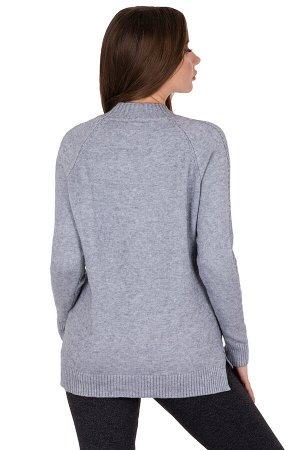 Свитер Модель: свитер. Цвет: серый. Состав: шерсть-55%, хлопок-35%, эластан-10%. Бренд: Huiliya. Фактура: узор. Плотность: средняя.