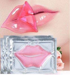 Коллагеновая маска для губ розовая