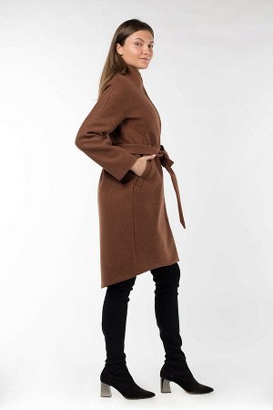 01-10109 Пальто женское демисезонное (пояс)