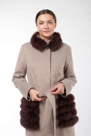 02-2948 Пальто женское утепленное (пояс)