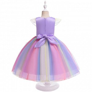 Платье детское "Единорог", цвет фиолетовый