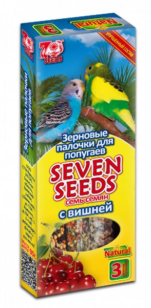 Seven Seeds Палочки для попугаев Вишня 3шт