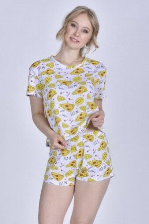 Пижама женская ML-Пицца 1(шорты) распродажа