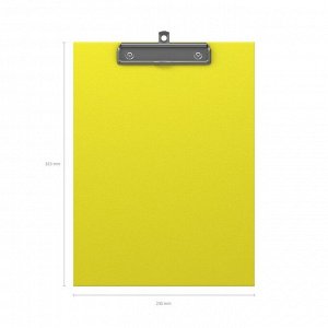 Планшет с зажимом А4, Erich Krause Neon, жёлтый