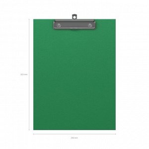 Планшет с зажимом А4, пластиковый ErichKrause Standard, зелёный