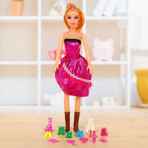 Кукла ростовая «Арина» в платье, высота 41 см, с аксессуарами, МИКС