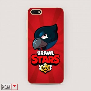 Силиконовый чехол Crow Brawl Stars на Huawei Honor 7A