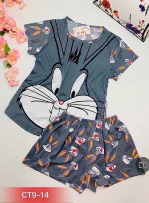 Пижама женская Шорты + футболка