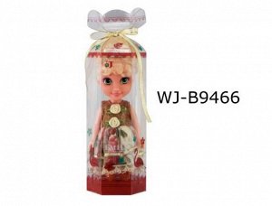 Кукла ABtoys Emily мини в прозрачной коробочке (блондинка, двухцветное платье), 16,5см80