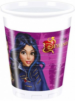Стакан пластик набор 8 шт 200 мл Наследники Descendants Греция