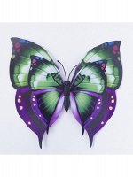 Бабочка 3D на магните 17 х 13 см пластик цвет МИКС  HS-18-18