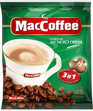 Кофе "MacCoffee" 3 в 1 Лесной орех 18г*25шт